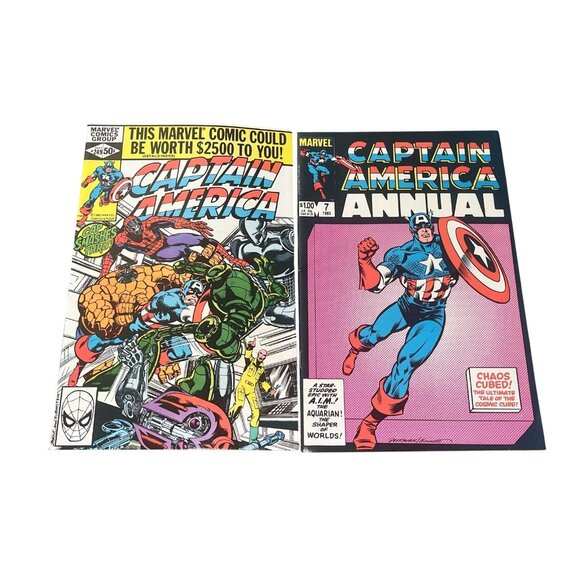 Lot of 7 Marvel Comics Spider-Man, Captain America, Captain Marvel 1970s-80s - Picture 4 of 5